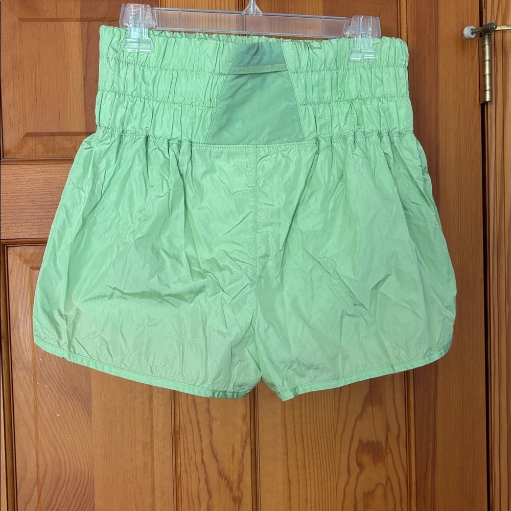 Free People FP Movement The Way Home Run Shorts in Neon Lime Green Size Large - Picture 3 of 6